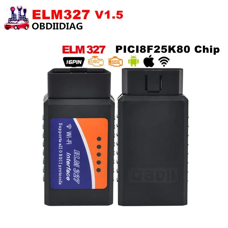 Автомобильный диагностический сканер OBDII V1.5 ELM327 WIFI кодов OBD2 для IOS Android ELM Wi Fi 327|car