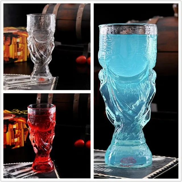OUSSIRRO 850 мл креативная стеклянная чашка бар Кристальная вода виски вино Питьевая футбольная стеклянная пивная чашка
