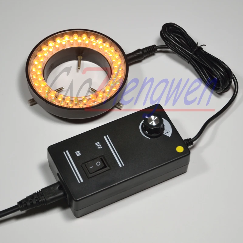 

FYSCOPE 60 Led Ring Lamps Yellow Fluorescence Light Stereo Biological Zoom Stereo Microscope Illuminated Accessory Adapter