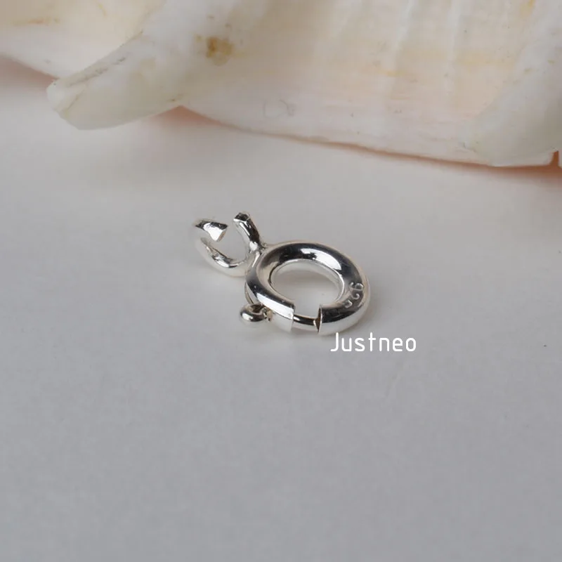 Sterling Silver Spring Ring Clasp (2)