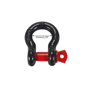 

1 Pcs Vehicle Car 2.0T Bow Steel Shackle Latch Design U-shaped D-Ring Shackle With Sheath For SUV Truck Car Accessories