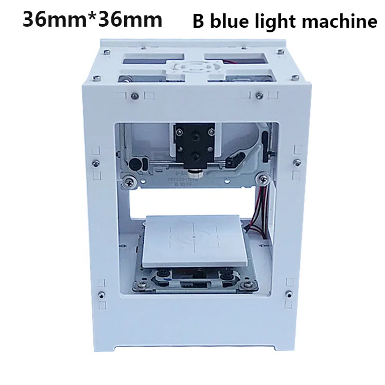 300 МВт USB Настольный лазерный гравировальный станок DIY Логотип Марка принтер резак ЧПУ лазерная резьба машина модернизированная рабочая зона: 36 мм* 36 мм - Цвет: B blue light machine