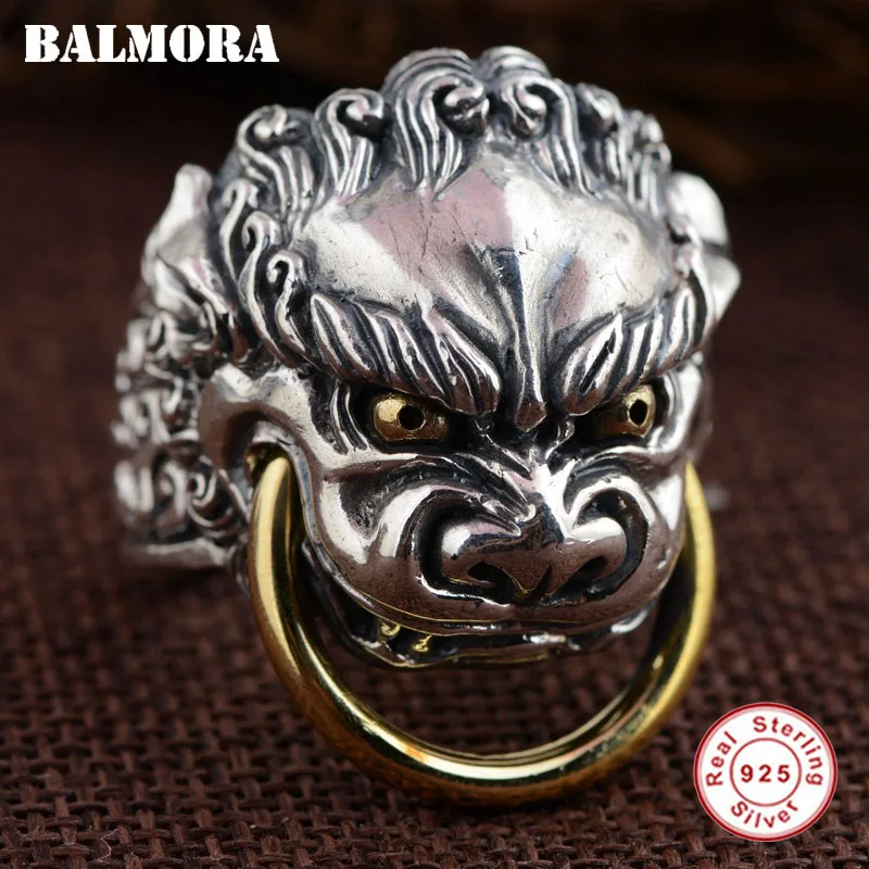 Aliexpress.com : Buy BALMORA 925 Sterling Silver Dragon Open Rings for ...