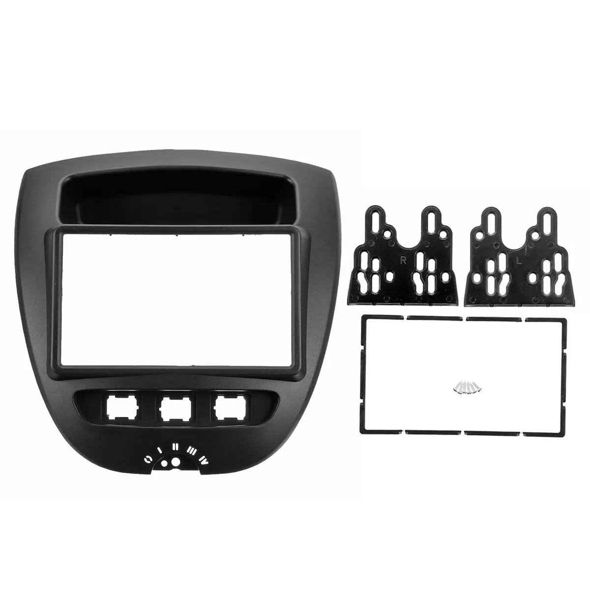 

2 Din Car Radio Fascia Fascias Panel Plate Frame CD DVD Dash Audio Interior Trim For Toyota Aygo For Citroen C1 For Peugeot 107