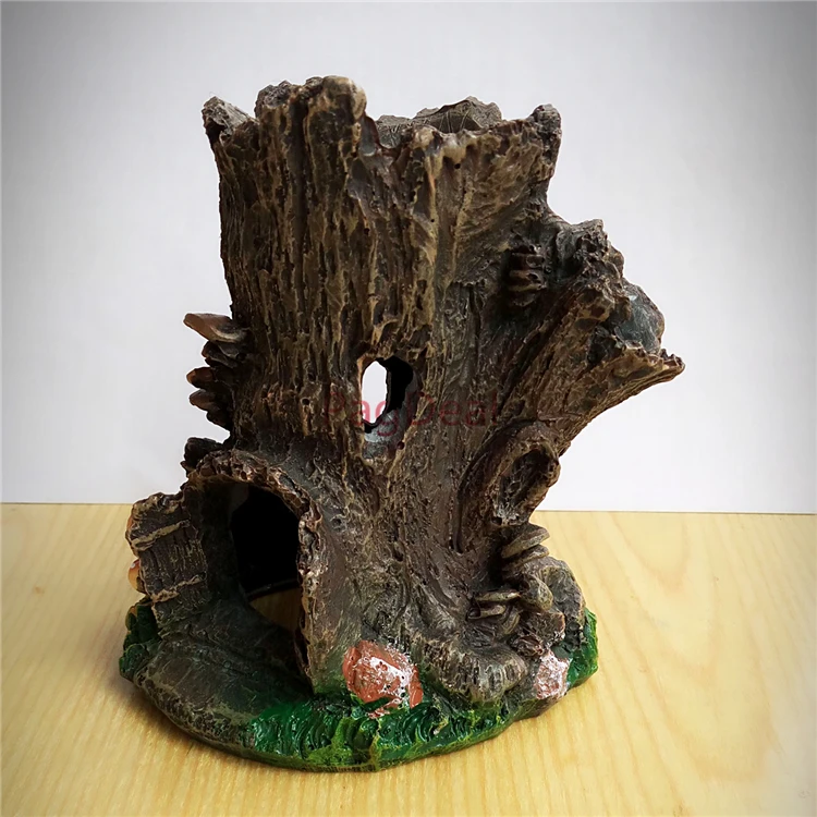 Aquarium Ornaments Old Man Smiling Face Decorative Rocks Landscape