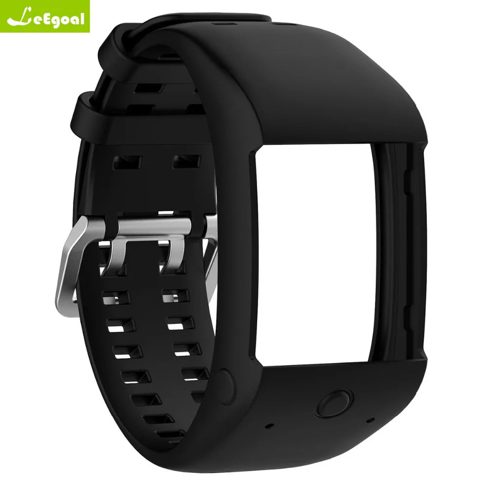

High Quality 2018 leegoal Hot SaleSoft Silicone Rubber Watch Band Wrist Strap For Polar M600 Fitness watch Gift