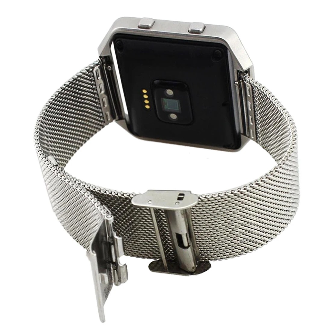 

Wristband Strap for Fit Fitbit Blaze Activity Tracker Watch (Silver)