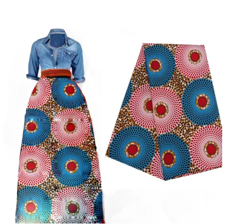 

mylb 3 Yards African Polyester Wax Prints Fabric 2019 Real Wax High Quality 6 yards African Fabric for Party Dress