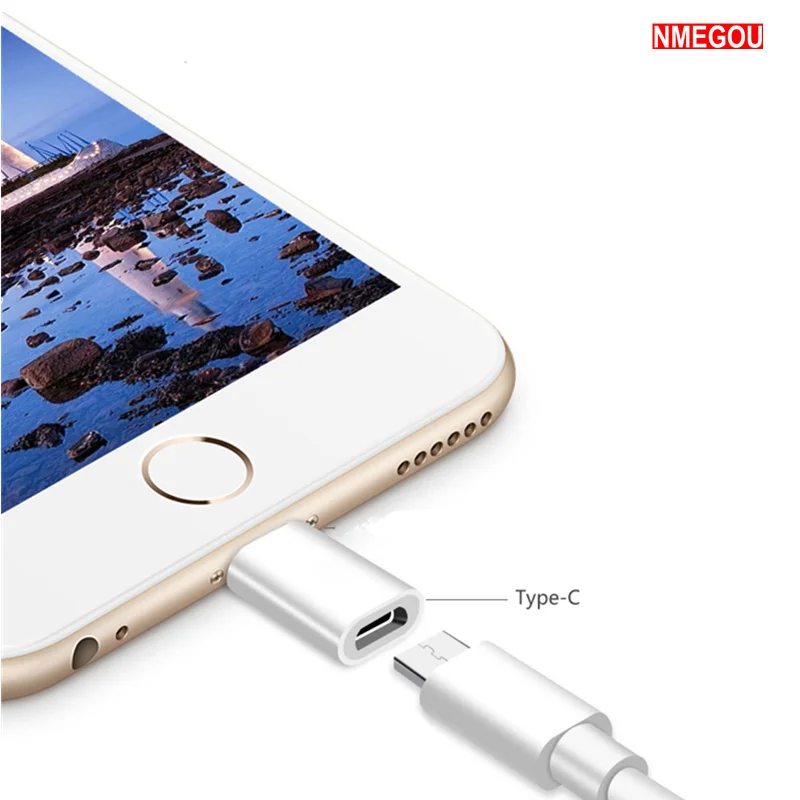 

Usb Type C To Lighting 8 Pin Female Charging Cable Adapter for IPhone X XR XS Max 8 7 6 6S Plus Type-c To Ios Splitter Converter