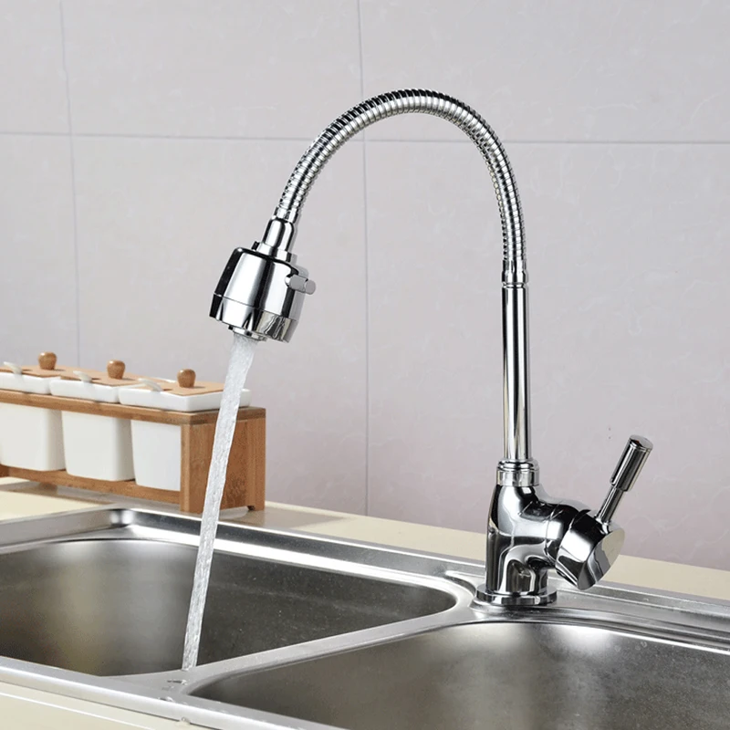 Kitchen Bar Faucet 360 Degree Rotable Hose Water Saving Tap Cold Hot Kitchen Faucet 2 Water Out Modes Kitchen Tap Replace