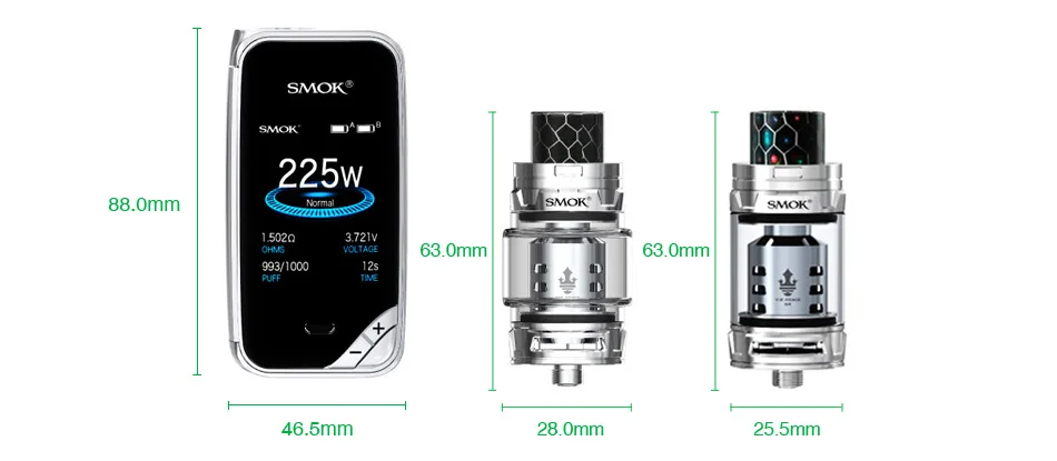SMOK X-Priv 225W TC Kit with TFV12 Prince
