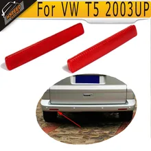 1 Par Rojo ABS Parachoques Trasero Reflector Lámparas Luces cubiertas para VW T5 2003UP