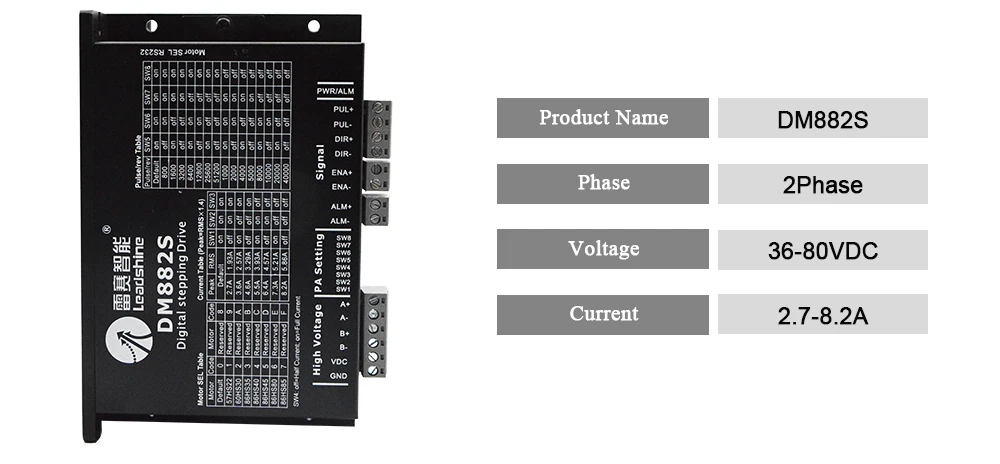 Leadshine 2 Фаза 86 серии NEMA34 шаговый двигатель комплекты 86CM35 86CM45 86CM80 86CM85 86CM120+ Драйвер DM882S вход Напряжение VDC36-80V