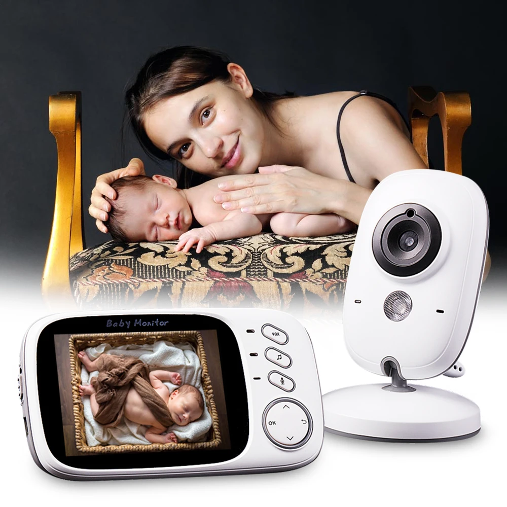 imágenes para DBPOWER Infantil 2.4 GHz 3.2 ''de Pantalla LCD de Bebé Wireles Niñera Cámara NightVision Audio Digital Video Baby Monitor Babymonitor imágenes para DBPOWER Infantil 2.4 GHz 3.2 ''de Pantalla LCD de Bebé Wireles Niñera Cámara NightVision Audio Digital Video Baby Monitor Babymonitor