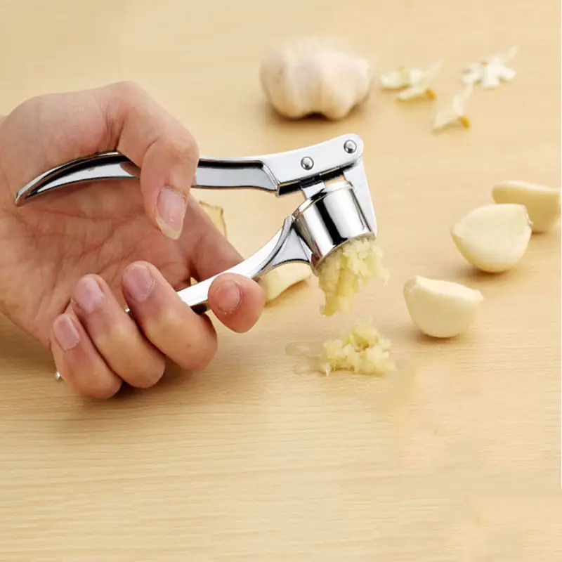 1Pcs High Quality Stainless Steel Garlic Presser Crusher Kitchen Tool