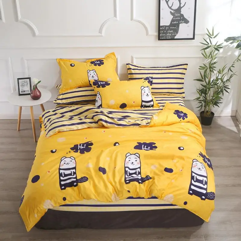 

1PCS Duvet Cover Fashion Student Dormitory Thick Quilt Cover Bedding Quilt Blanket Comforter Cover Printing Queen Flamingo