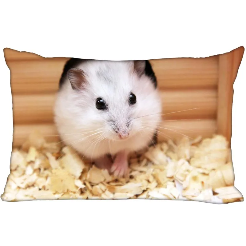 

Cool Custom Pillowcase Hamster Style Pillow Case 35X45cm one side Rectangular Cushion Throw Case For Bedroom