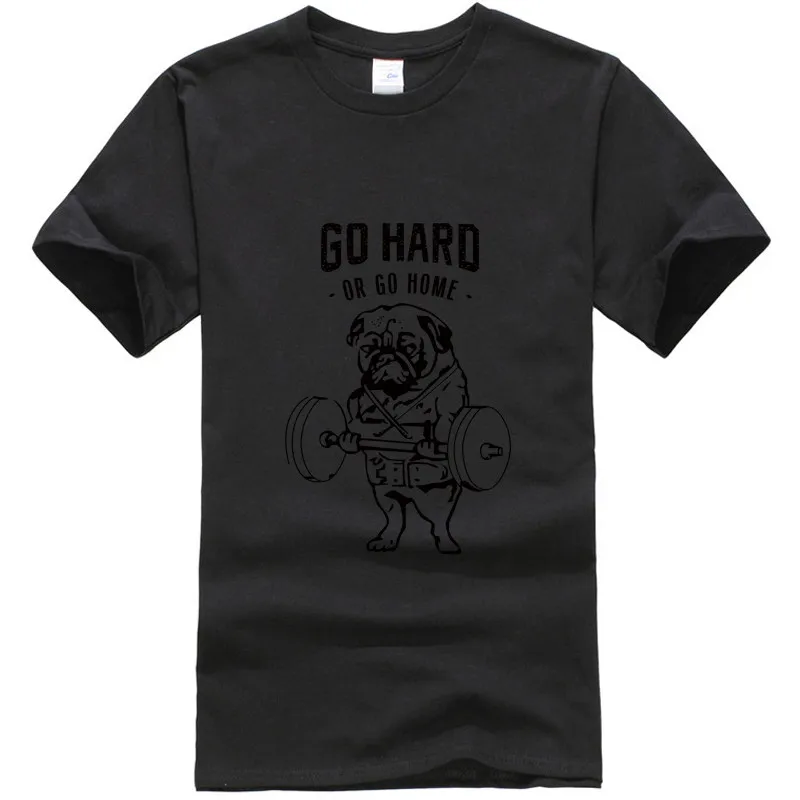 2018 New Mens T shirts Tee Shirt Homme Go Hard Or Home Print Fashion Men T-shirt High Quality Cotton Clothes | Мужская одежда