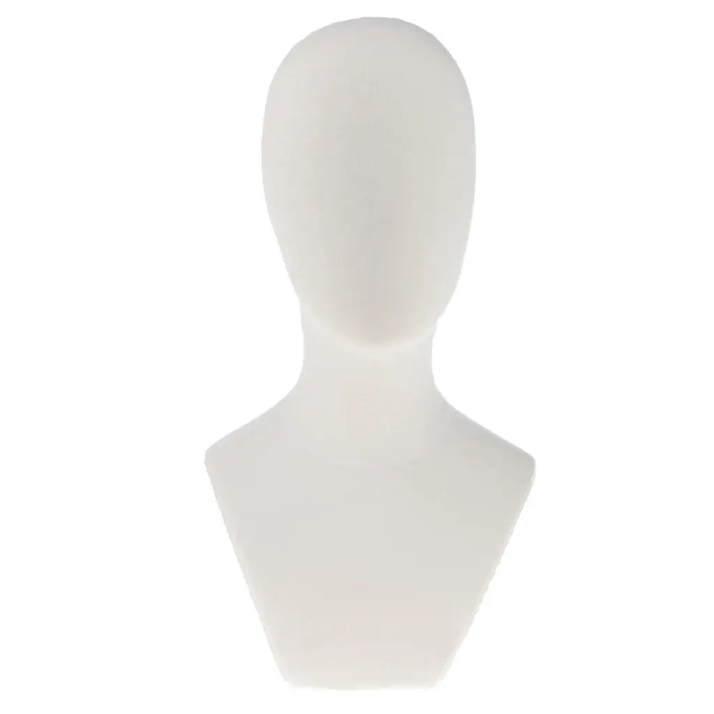 21 inch Canvas Block Head For Wigs Making Manikin/Mannequin Jewelry Display Head