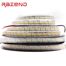 240 светодиодный/м скачки 5 м однорядные 2835 Светодиодные ленты 12V 1200 SMD гибкие светодиодные ленты холодный белый, теплый белый, RGB Водонепроницаемый 10 мм Ширина