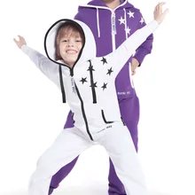 В скандинавском стиле; принт со звездой; милый цельнокроеный комбинезон с капюшоном; флисовый Детский комбинезон унисекс