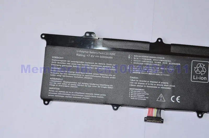 JIGU Genuine Battery For Asus VivoBook S200 S200E X202 X202E X201 X201E S200E-CT209H S200E-CT182H C21-X202 C21X202