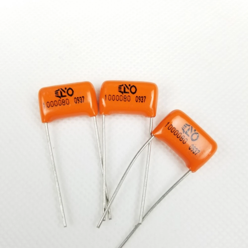Pack Of 10 Orange 0.022uf 223J 600V Capacitors Guitar Tone Caps Accesorios Para Bajo De Guitarra 