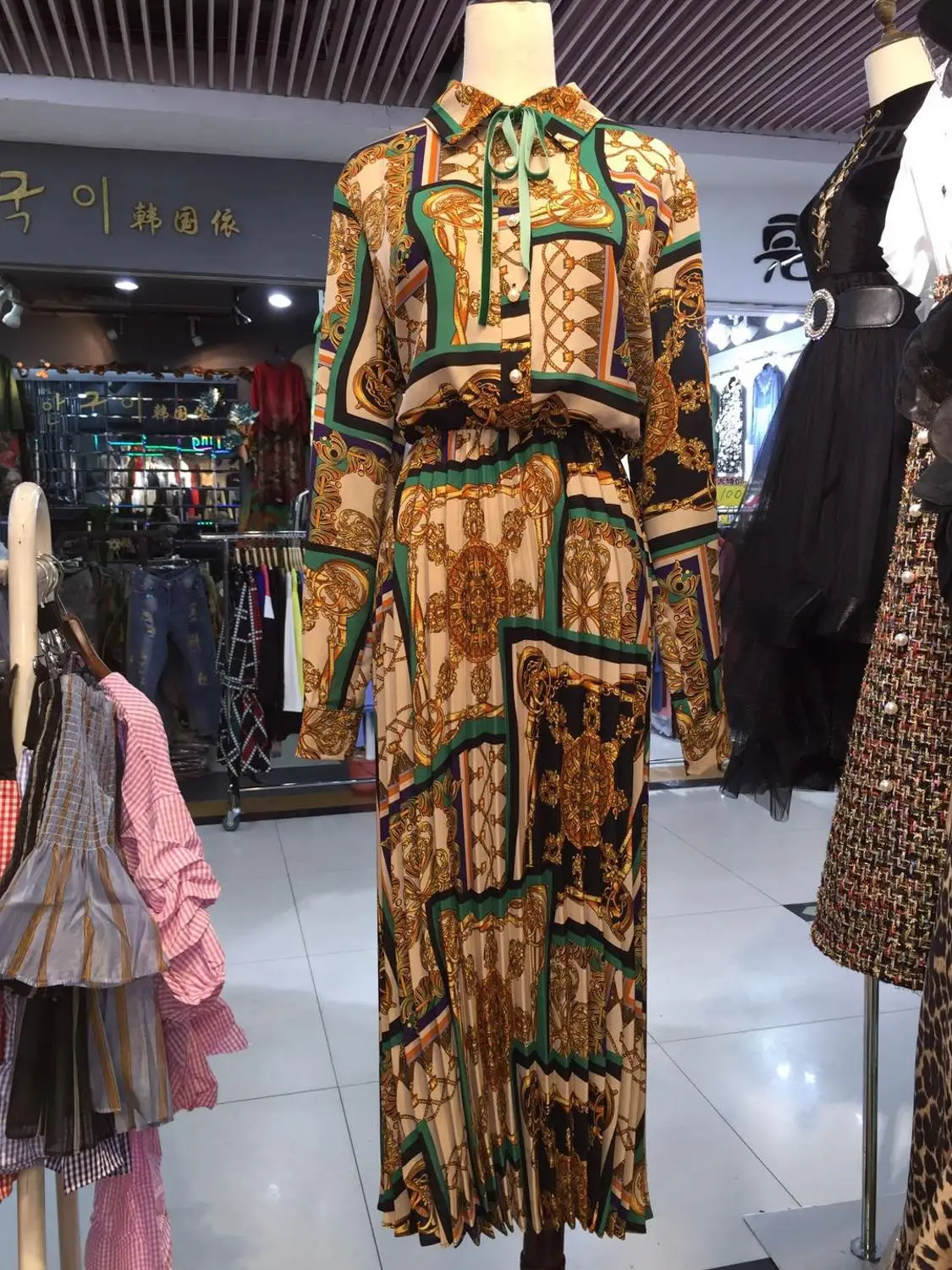

WD05454 High quality New Fashion Women 2019 Summer Dress Luxury famous Brand European Design party style dress