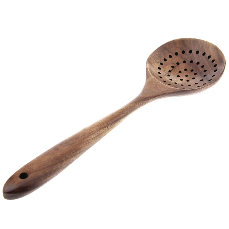 Long Handled Strainer Spoon Wooden Skimmer Utensils Cooking Toolsin