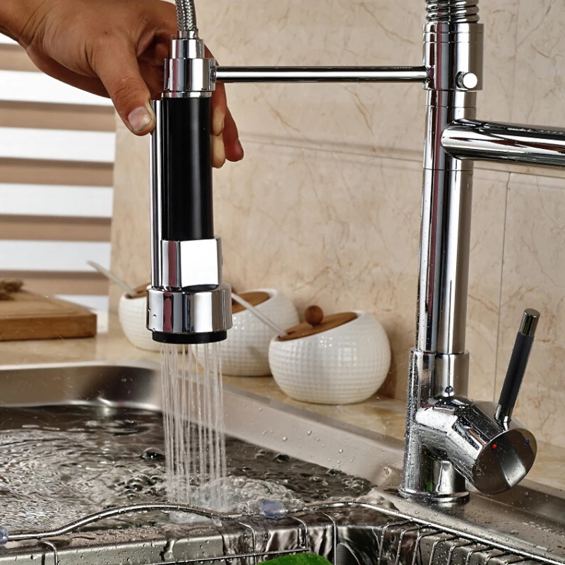 Wholesale-and-Retail-Pull-Down-Dual-Spout-Kitchen-Sink-Faucet-Chrome-Single-Handle-Hot-and-Cold (5)