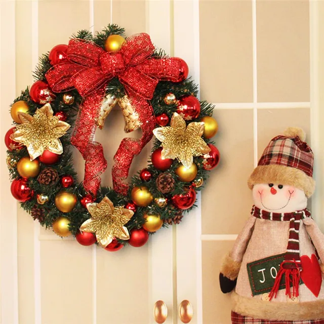 2018 new merry christmas theme wreath door decorations snowman ribbon ornament hot christmas decorations for home - Merry Christmas Decorations 2018 new merry christmas theme wreath door decorations snowman ribbon ornament hot christmas decorations for home - Merry Christmas Decorations