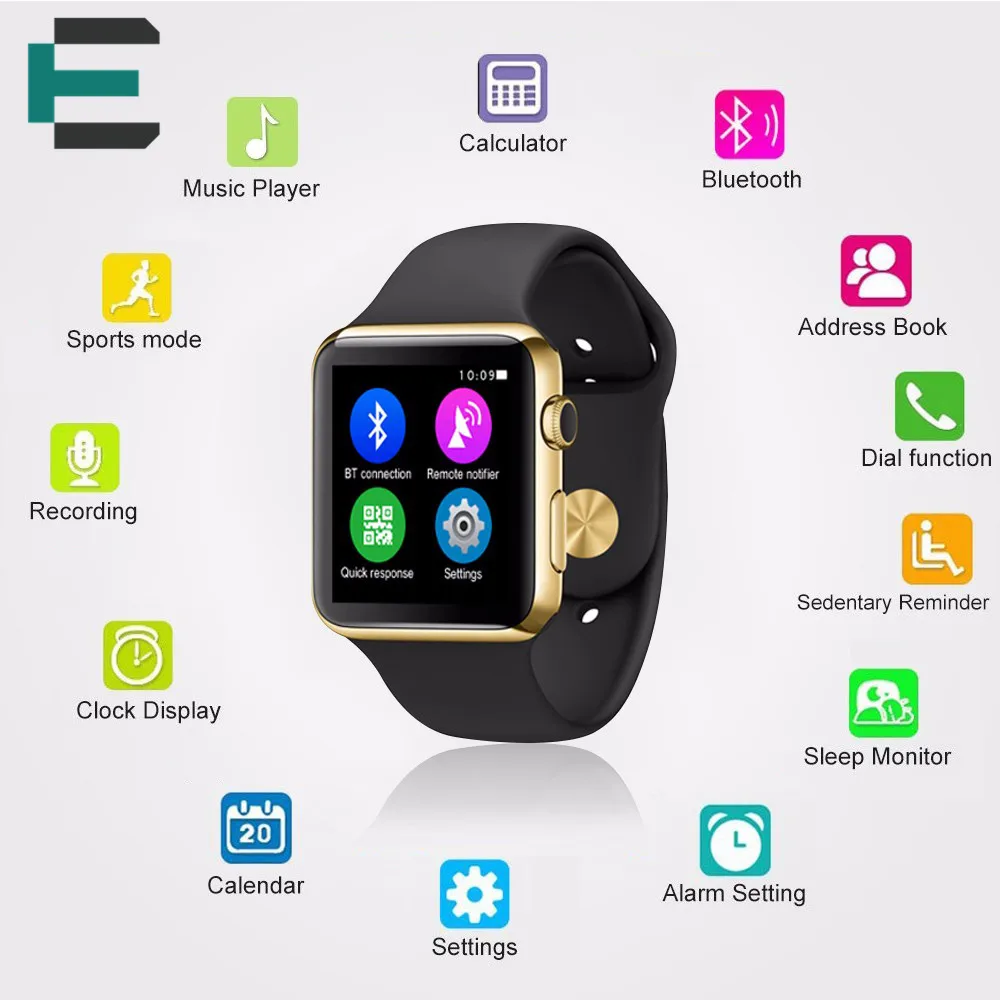 IWO 1 1 upgrade W51 font b Smartwatch b font PSG Heart Rate Monitor IP65 waterproof