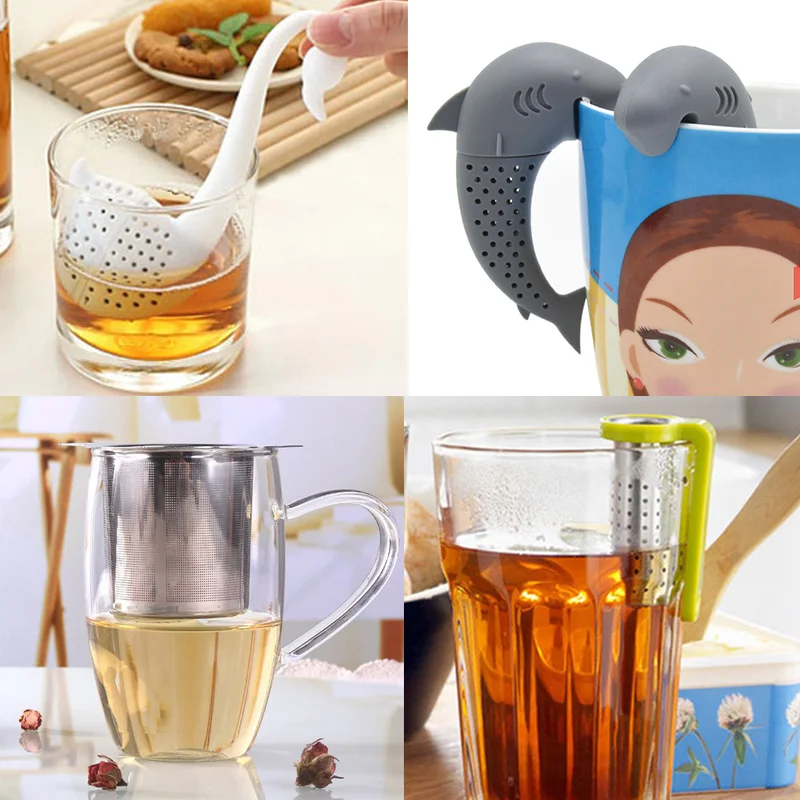 

Mesh Tea Infuser Sieve for Tea Stainless Steel Tea Strainer Metal Bag Filter Coffee Herb Spice Filter Diffuser Handle Tea Ball