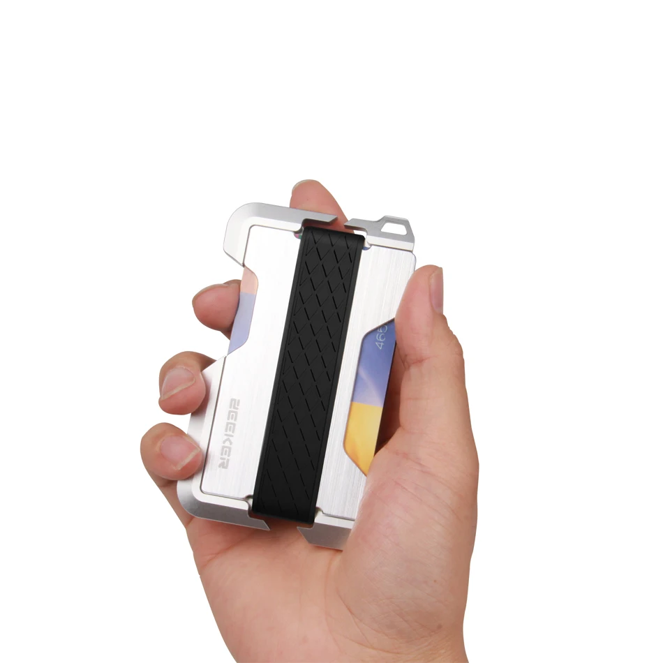ZEEKER тонкий кошелек мужской передний карман кошелек RFID Блокировка натуральная кожа держатель для карт