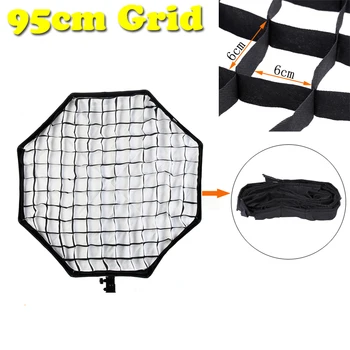

Photography Speedlight Flash Photo Studio Soft Box Kit Octagon Brolly Reflector 95cm Portable Softbox Honeycomb Grid Accessories