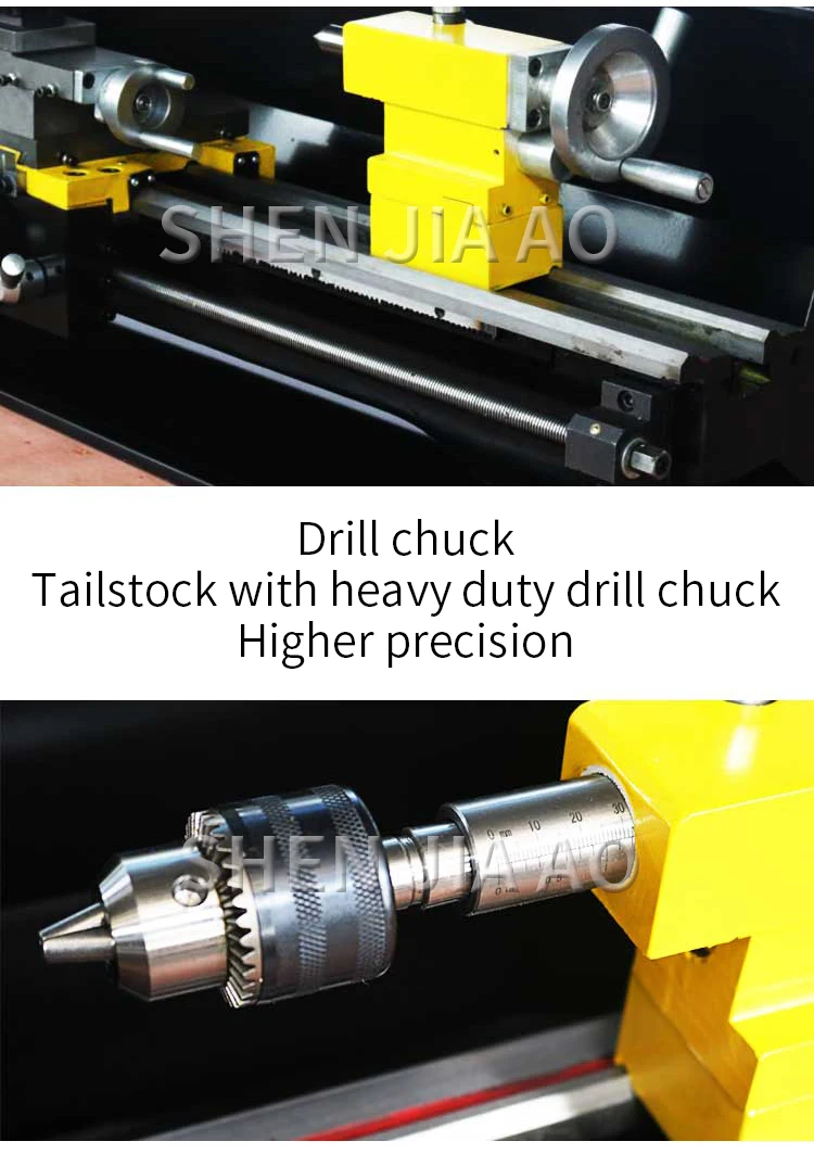Небольшой токарный станок механическая обработка металла многофункциональный бытовой станок 220 В деревообрабатывающий обычный микро-станок