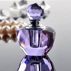 H & D 2 мл светлый фиолетовый кристалл пустой многоразового Мини флакон духов Путешествия размеры для домашний декор