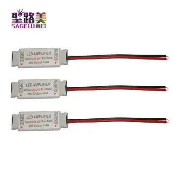

5PCS DC5V 12V 24V Mini RGBW LED Amplifier 4A X 4Channel Ultra Slim Mini Portable Repeater For SMD 5050 RGBW LED Strip Light Tape