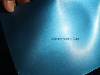 

aluminum Blue Chrome BRUSHED Steel Vinyl Wrap For Car Body Wrap Foile With Air Bubble Free Metal Brushed Stickers :1.52*20M/Roll