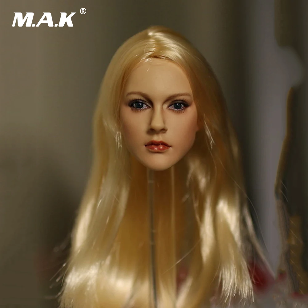 1//6 Scale Female Head Sculpt longs cheveux blonds pour 12/" Figure Doll PHICEN