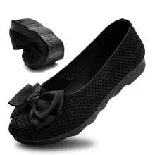 Пекин Тканевая обувь мода летающий чистая поверхность женские одинарный бант, обувь, мелкий рот мягкое дно фасоли обувь на плоской подошве