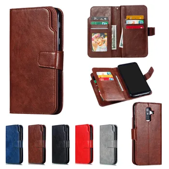 

Leather Case For Samsung Galaxy J3 J5 J7 J4 J6 Plus J8 J2 Pro 2018 2017 2016 Flip Case Card Wallet Cover Magnet Business Cases