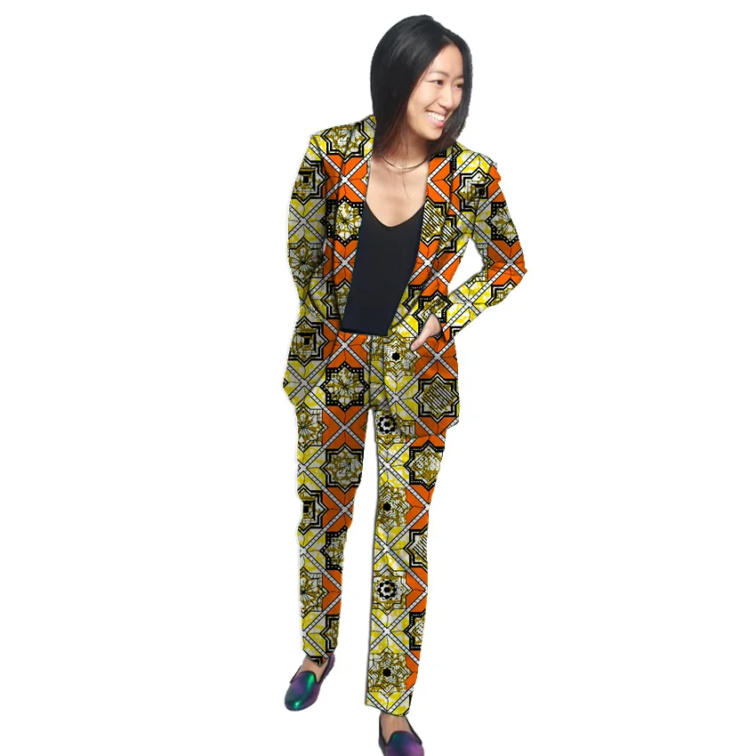 Formal Shawl Collar blazers for women with trouser custom African print pant suits dashiki patterns elegant Ankara suits Formal Shawl Collar blazers for women with trouser custom African print pant suits dashiki patterns elegant Ankara suits
