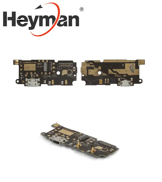 Гибкий кабель Heyman, USB разъем для зарядки, для Xiaomi Redmi Note 4, микрофон, USB разъем для зарядки с компонентами, зарядная плата