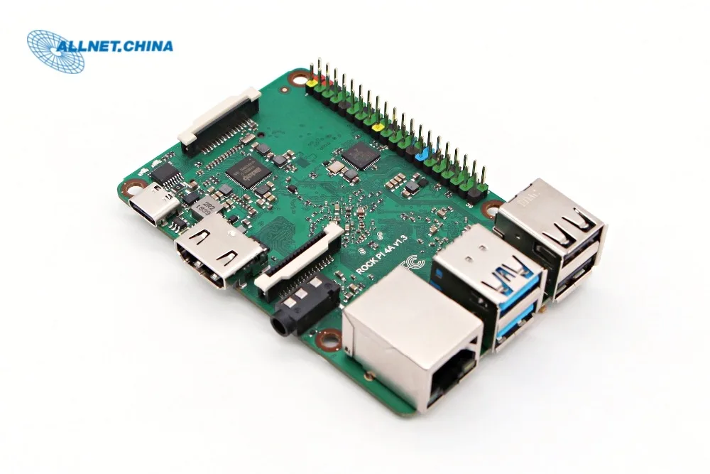 RK3399 чип SBC макетная плата ROCK PI 4A-V1.4 версия только плата(с Dualband 2,4/5 ГГц WLAN/Bluetooth 5,0) 4 Гб