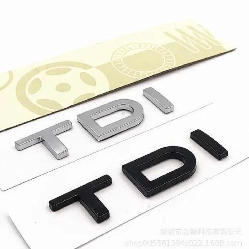 

Car Trunk Rear Letters TDI Emblem Sticker Fit for Audi A6L C6 Q5 Q7