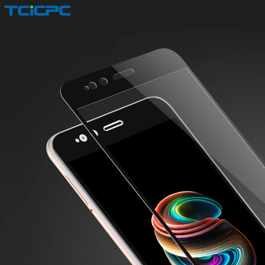 TCICPC Protective Glass For Xiaomi Mi 5X A1 MiA1 9H Full Cover Screen Protector Film Mi5X Tempered | Мобильные телефоны и