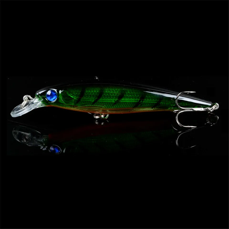 1PCS Floating Minnow Fishing Lure Laser Hard Artificial Bait 3D Eyes 11cm 13.4g Fishing Wobblers Crankbait Minnows 13