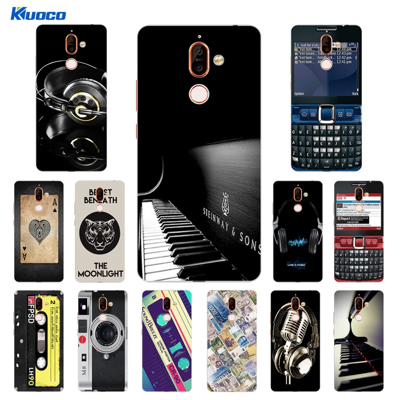 

6.0 inch for Nokia 7 Plus Phone Cases Soft Silicone for Coque NOKIA 7Plus Life Printing Ultrathin TPU Shell for Nokia 7P