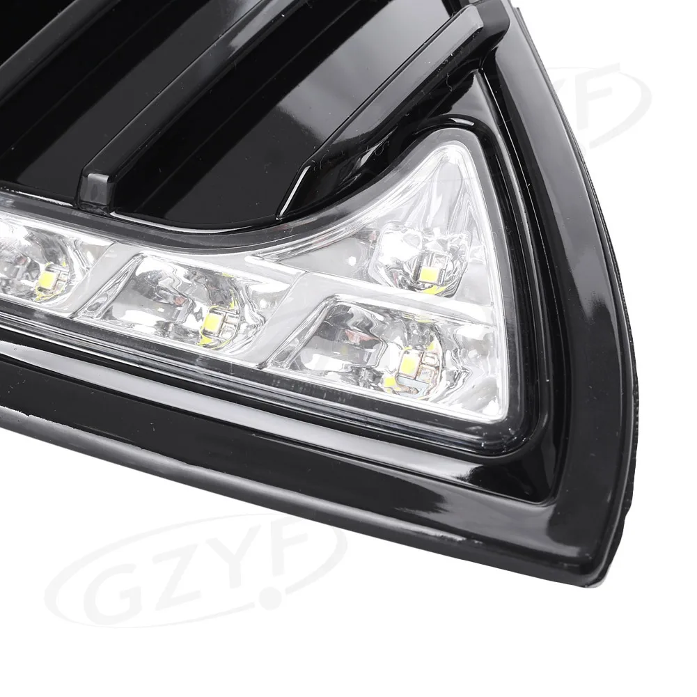 LED Daytime Running Lamp Fog Light Replacement Kit For Ford Focus 2011 2012 2013 2014 Pair